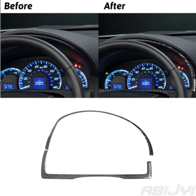 2Pcs For Toyota Camry 2012-2014 Carbon Fiber Interior Speedometer Cover Trim - image 1 of 4