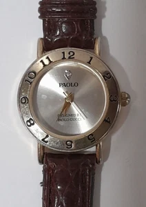 Montre-bracelet femme vintage Paolo Gucci diamant - Photo 1/7