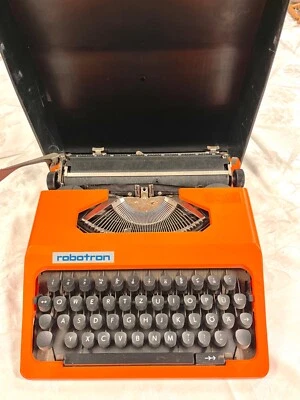 SCHREIBMASCHINE ROBOTRON CELLA * ORANGE * DDR * RETRO * VINTAGE * - Bild 1 von 4