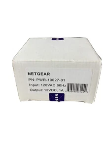 NETGEAR AC ADAPTER, PWR-10027-01, AD-121A, 120VAC, 18W, 12VDC, 1A, CLASS 2 - Picture 1 of 5
