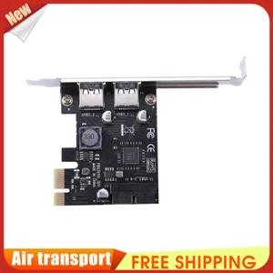 SSU 2 Port USB 3.0 PCI-e x1 Expansion Card PCI Express Adapter for Desktop UK - Afbeelding 1 van 9