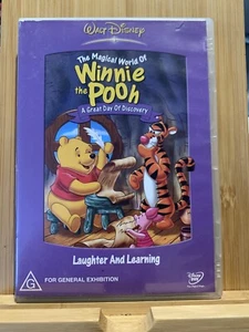 Growing Up with Winnie the Pooh Laughter and learning Disney DVD Region 4 RARE! - Picture 1 of 2