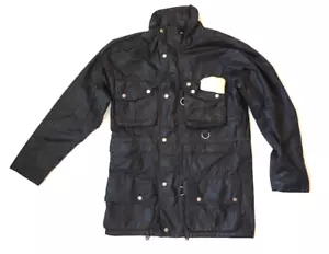 COMO NUEVA | CHAQUETA SPEY LIGERA TRANSPIRABLE NEGRA SECA CARBONO BARBOUR $450 S PEQUEÑA - Imagen 1 de 23