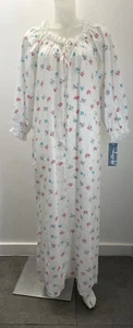 VTG 70s 80s Miss Elaine SZ S House Dress Side Pockets Union Made - Picture 1 of 10