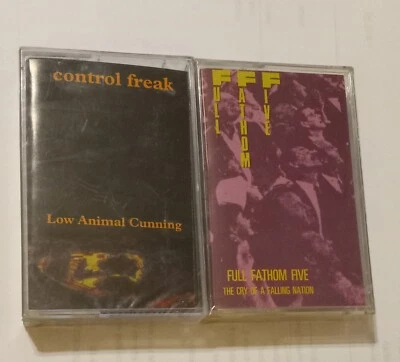 2 Tape set CONTROL FREAK Low FULL FATHOM FIVE Cry Cassette Punk Grunge - Image 1 of 4