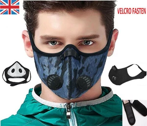 Blau Marine Höhe Camo Cardio Training Maske 3D Passform Lüftungs Fitness Mma UK - Bild 1 von 5