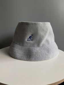 Kangol Blue Wool Lindale Bucket Hat Cap Medium Vintage 
