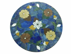 18'' Marble Table Top Center Coffee Home Decor Inlay pietra dura antique a21 - Picture 1 of 4