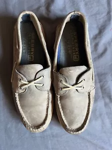 Sperry x J. Crew klassischer Bootsschuh - GRAU Größe 10 - Bild 1 von 5