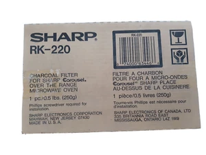 SHARP RK-220 CHARCOAL FILTER FOR CAROUSEL OVER RANGE MICROWAVE - Picture 1 of 1