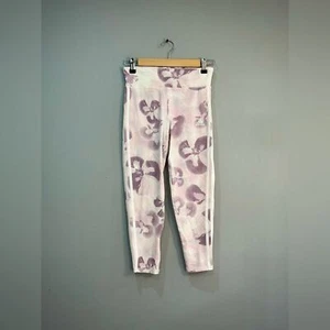 Girls’ Pink Adidas Floral Tight Fit Leggings Size XL EUC - Picture 1 of 6