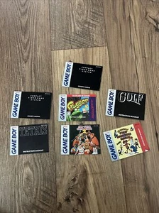 Gameboy Manuals - Lot Of 8 (Includes: Gameboy System, Frogger, Rocky Bullwinkle) - Picture 1 of 6