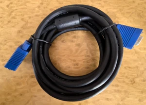 VGA SVGA Monitorkabel Verlängerung TECLINE / schwarz / 3m / NEU - Bild 1 von 3
