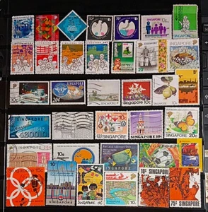 SINGAPORE 1963-OGGI LOTTO FRANCOBOLLI COMMEMORATIVI USATI IN OTTIME CONDIZIONI SGC17 - Foto 1 di 2