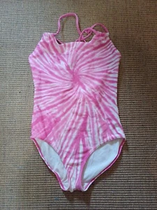 Girl's GAP Pink Swimsuit One-Piece Tie-dye Size L - Picture 1 of 3