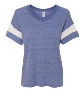 Alternative Womens Short Sleeve Eco Jersey Powder Puff T-Shirt Blue XL - Picture 1 of 5