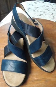EASY SPIRIT WOMEN'S BLACK STRAPPY SANDALS SIZE 6.5 M  EXCELLENT CONDITION - Picture 1 of 8
