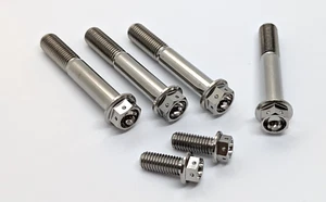 Ducati Panigale 955 V2 Titanium drilled brake caliper bolt kit full Ti race 20 - Picture 1 of 5