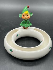 RARE 1969 PANSY RING Christmas Holt Howard Pixie Elf Japan VERY UNIQUE!!!