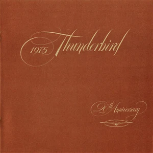 1975 Ford Thunderbird 20th Anniversary 8 Page (NOS) Dealer Sales Brochure - Picture 1 of 1