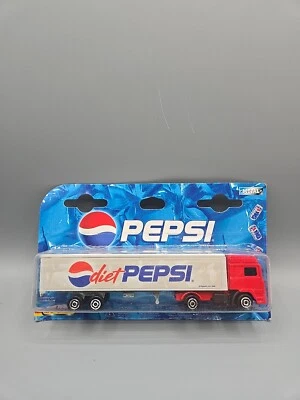 MAJORETTE DIET PEPSI COLA,1990'S VOLVO SIMI,WHITE-RED W/CHROME WHEELS,good cond. - Image 1 of 4