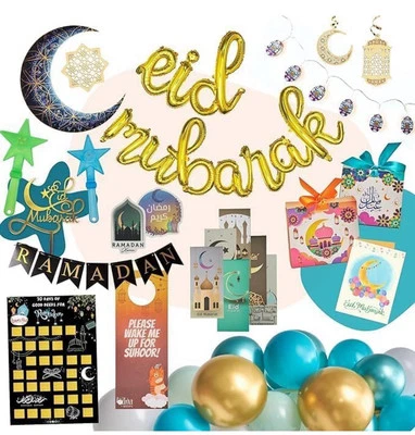 Eid & Ramadan Decorations Jumbo Set damaged box  AA - Image 1 of 4
