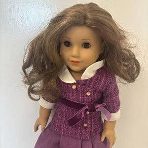 Muñeca American Girl BeForever histórica Rebecca Rubin con vestido púrpura - LEER - Imagen 1 de 13