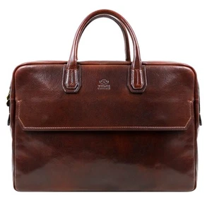 Porte-documents en cuir Cuir pleine fleur Sacoche pour ordinateur portable ju... - Photo 1/6