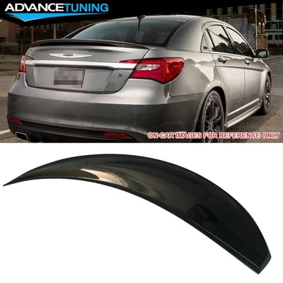 Fits 11-14 Chrysler 200 4-Door Sedan OE Style Trunk Spoiler Painted #PX8 Black - Image 1 of 4
