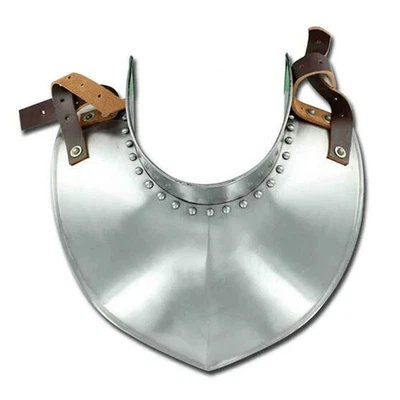 Medieval Knight Greek Gothic Steel Neck Guard Armor Medieval Steel Gorget - Image 1 of 4