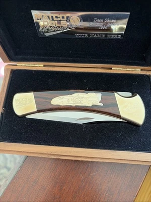 New Buck 110 1996 Collectors Edition Matco Tools Folding Knife Dean Skuza Rare - Image 1 of 4