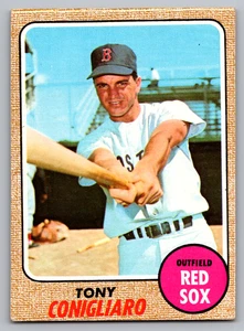 1968 Topps #140 Tony Conigliaro Red Sox - Bild 1 von 3
