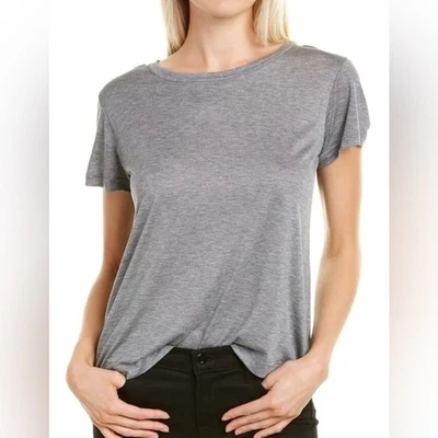 Camiseta Helmut Lang Viscosa Informal Manga Corta Gris Carbón Para Mujer Pequeña Nueva Con Etiquetas Foto 1 de 4