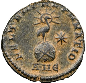 EMPIRE Emperor Constantius II Phoenix & Globe NGC Choice Ancient Roman Coin D419 - Picture 1 of 6