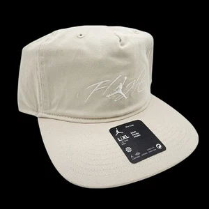 Nike Air Jordan Hat Flight Pro Strap 5-Panel Khaki Beige Adjustable Cap L/XL NEW - Picture 1 of 13