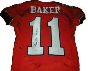 TERRY BAKER OREGON STATE CASTORES!! CAMISETA NIKE CON LICENCIA OFICIAL FIRMADA POR JSA/COA - Imagen 1 de 3