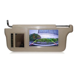 A pair 7" Car LCD Rear View Mirror Screen Monitor DVD/VCD/GPS/TV Sun Visor. - Picture 1 of 3