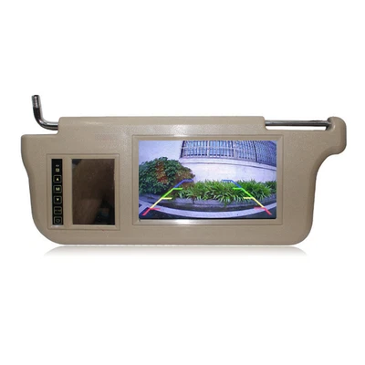 A pair 7" Car LCD Rear View Mirror Screen Monitor DVD/VCD/GPS/TV Sun Visor. - Image 1 of 3