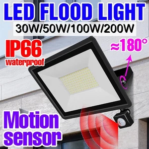 Proiettore LED con rilevatore di movimento proiettore esterno faretto faretto da costruzione - Foto 1 di 20