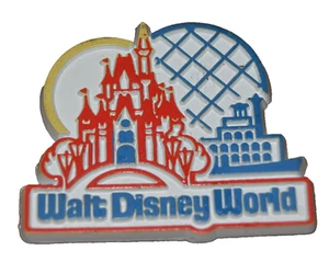 Vintage Walt DIsney World Plastic Magnet Castle Epcot - Picture 1 of 2
