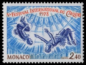 MÓNACO 1134 - Festival Internacional de Circo "Trapeze Act" (pc27871) - Imagen 1 de 1