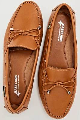 NWT Eastland Marcella Driving Moccasins LOAFERS Slip On FLATS CAMEL COGNAC 10 M - Изображение 1 из 4