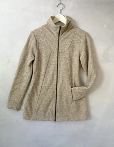Chaqueta Suéter Ibex Para Mujer M Capucha Cremallera Completa Zque Mezcla de Lana Merino Exterior Gorp - Imagen 1 de 9