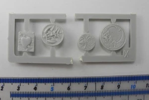 4 ESCUDOS ORCOS MERODEADORES Plástico Orcos Orrucos Ejército Escudo Piezas Warhammer 1990 X3aB - Imagen 1 de 2