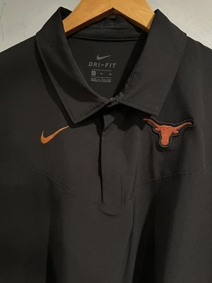 Camisa Polo Nike On Field Stretch Texas Longhorns XL Negra Dri Fit Tech Golf  Foto 1 de 4
