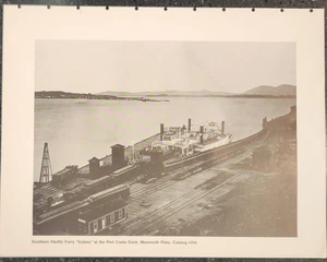 Carleton E Watkins Southern Pacific Railroad Ferry Solano Port Costa Dock 1984 - Picture 1 of 2