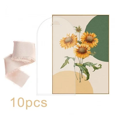 10Pcs Acrylic Place Cards Clear Table Number Cards for Events Wedding Dinner - image 1 of 4