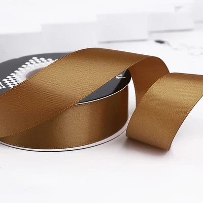 Cinta de satén de doble cara 18 m 2,5 cm de ancho hágalo usted mismo - para envolver regalos manualidades lazos Foto 1 de 4