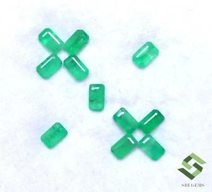 5x3 mm Natural Emerald Octagon Cut Lot 11 Pcs 2.97 CTS Calibrated Loose Gemstone - Picture 1 of 6