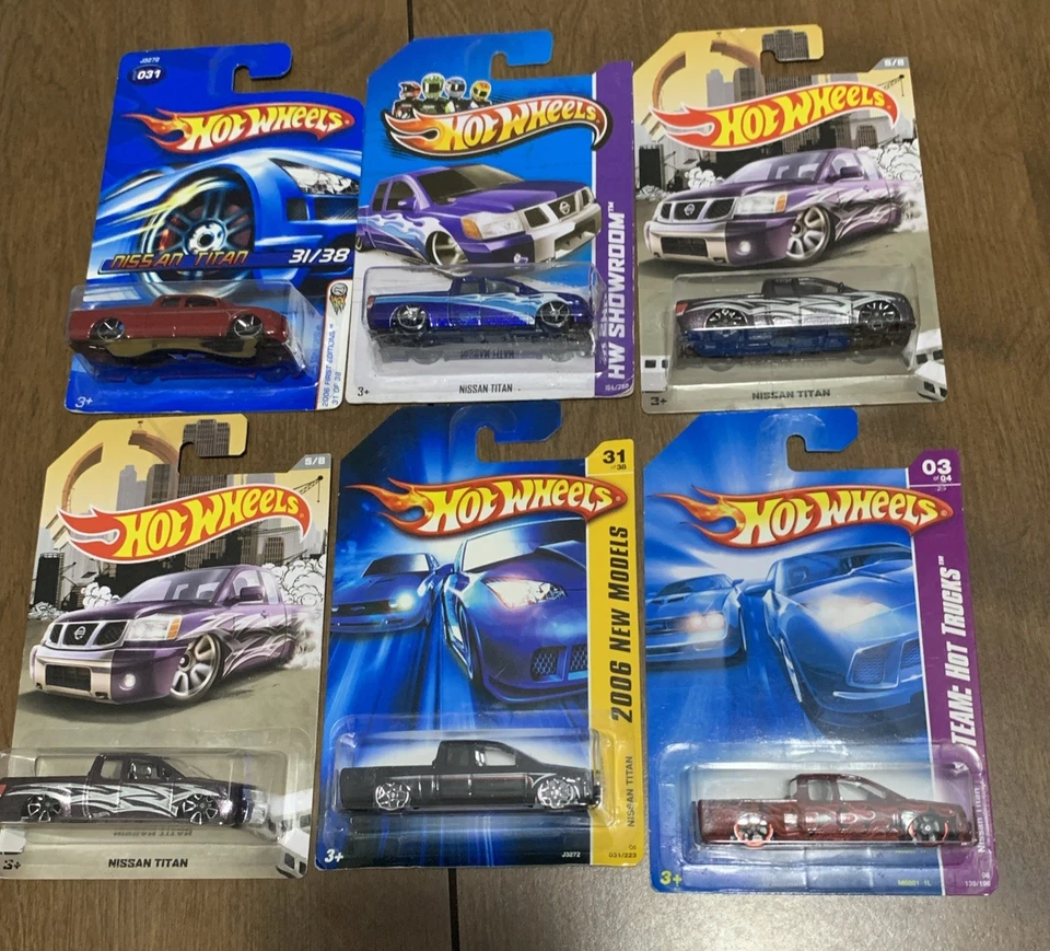 Bonito lote de 5 Nissan Titan Hot Wheels Foto 1 de 4
